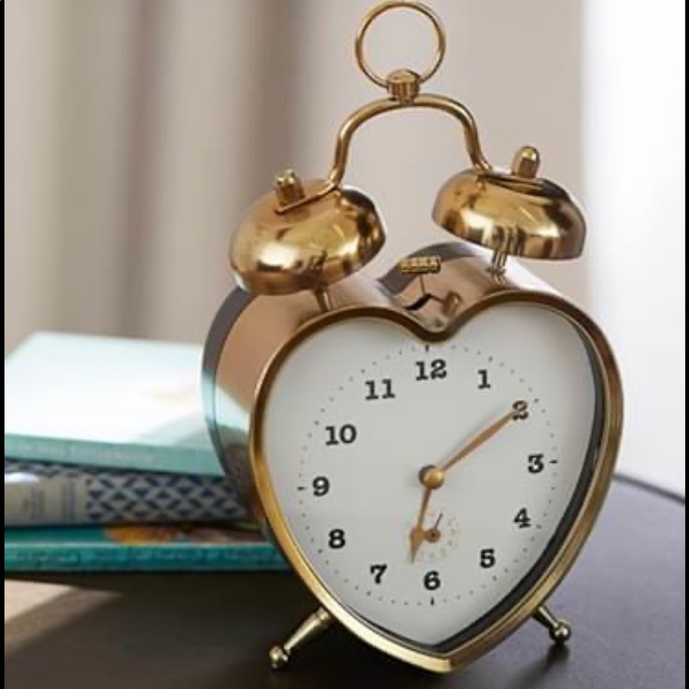 Pottery Barn Heart-Shaped Clock